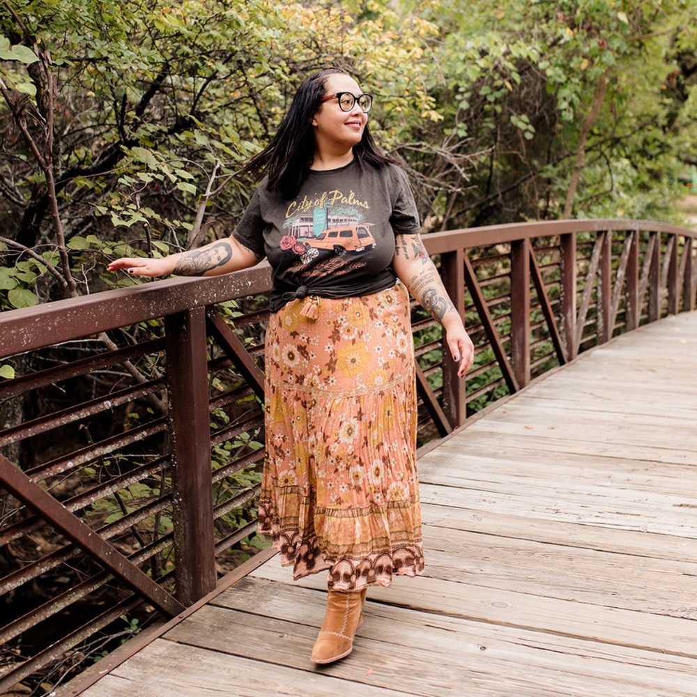 Spell x free people buttercup maxi skirt